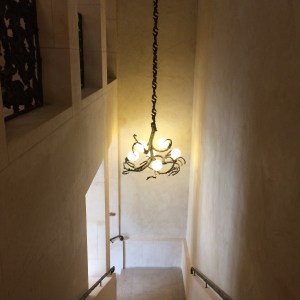 The central stairway in the museum.